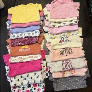 Bundle of 20 assorted Size 18 months short sleeve onesies
